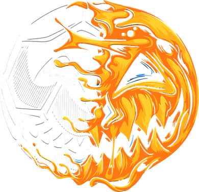 Halloween Soccer Player Pumpkin Skeleton Kids Hoodie