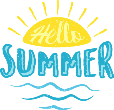 Hello Summer Sunset Baby Bodysuit
