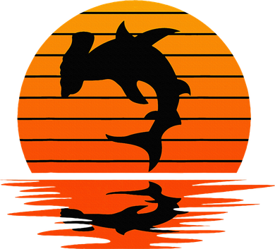 Hammerhead Shark Sihouette Sunset Women's T-Shirt