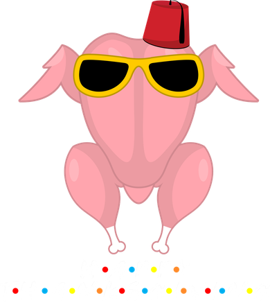Thanksgiving Friends Funny Turkey Head Polo