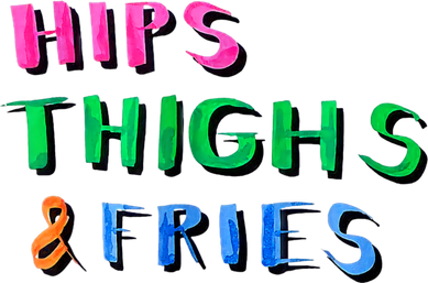 Hips Thighs And Fries Funny Ornament