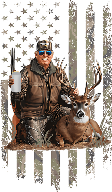 Hunting Trump Camouflage Usa Flag Deer Hunting Season Maga Coffee Mug