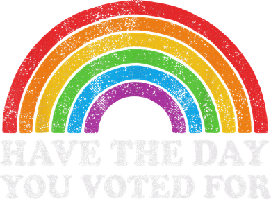 Have The Day You Voted For Rainbow Retro Vintage Women's Tank Top