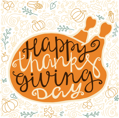 Happy Thanksgiving Day Turkey Pumpkin Logo Backpack
