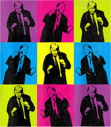 Happy Trump Dancing Pop Art Trump Polo