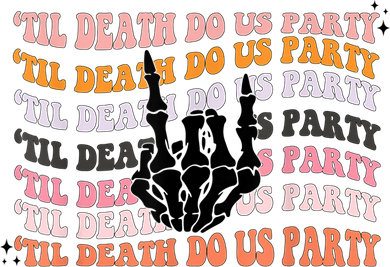 Halloween Til Death Do Us Party Bachelorette Matching Baby Bodysuit