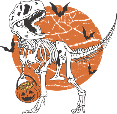 Halloween TRex Dinosaur Skeleton Women's Tank Top