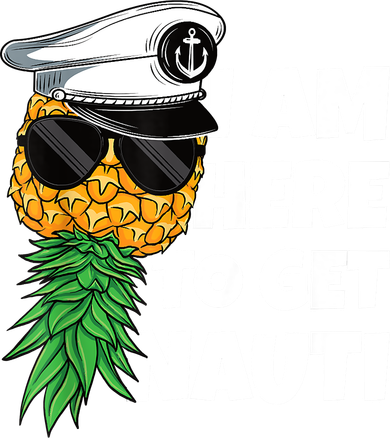 Here To Get Nauti Cruise Boat Upside Down Pineapple Swinger Tumbler
