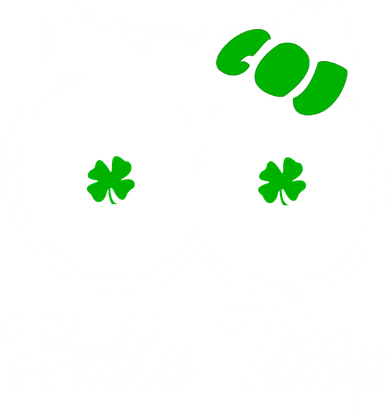 Hello Titty Irish Clover Golf Towel