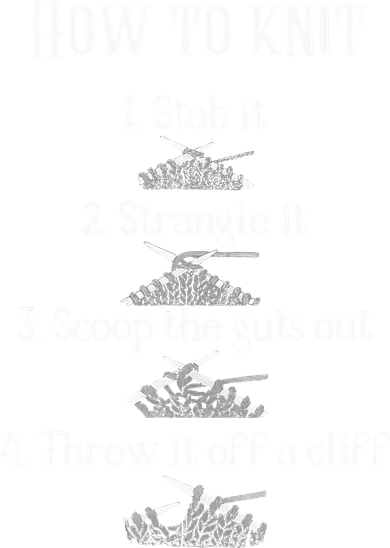 How To Knit 1 Stab It 2 Strangle It 3 Scoop The Guts Out  Toddler Long Sleeve