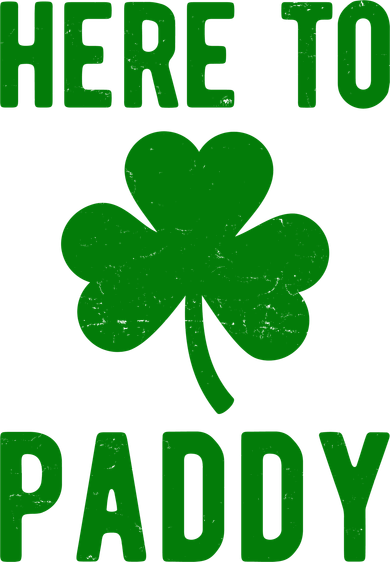 Here To Paddy St Patricks Day Button