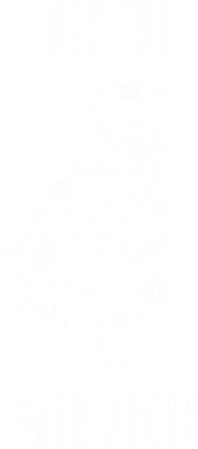 Hex The Patriarchy Witch Tarot Feminism Witchcraft Snake Gift Kids T-Shirt