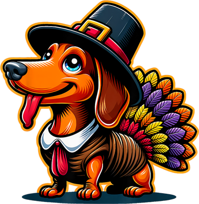 Humor Thanksgiving Turkey Weiner Dachshund Dog Long Sleeve Shirt