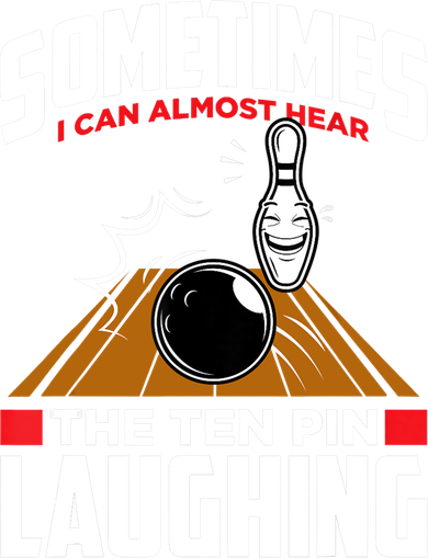 Hear The Ten Pin Laughing Funny Bowler & Bowling TShirt Kids Hoodie