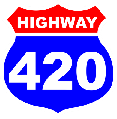 Highway 420 Sign Weed Coffee Mug