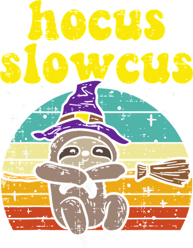 Halloween Witch Sloth Retro Animal Print Adorable and Magical Mousepad