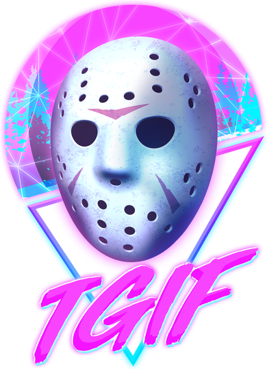 Halloween Retro 80's TGIF Jason Mask Hat