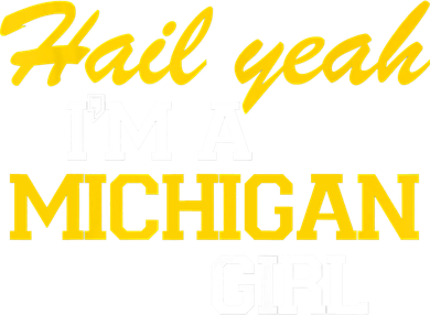 Hail Yeah I'm A Michigan Girl Coaster