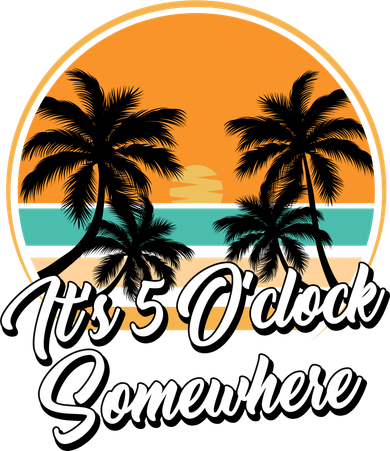 Its 5 O Clock Somewhere Funny Vacation Backpack