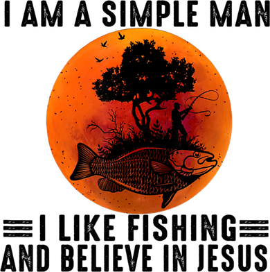 I Am A Simple Man I Like Fishing And Believe In Jesus Women's Dry Zone Grid Polo