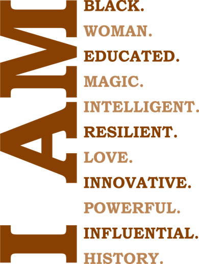I Am Black Powerful Pride Quote Polo