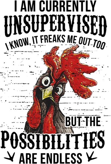 I Am Currently Unsupervised I Know It Chicken Farmer Gift Toddler Long Sleeve