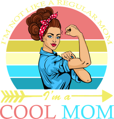 Retro I'm Not A Regular Mom I'm A Cool Mom Magnet