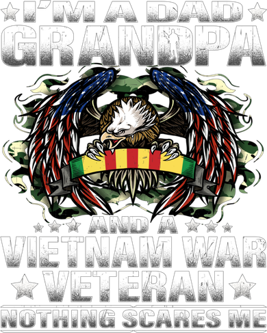 I'm A Dad Grandpa And A Vietnam Veteran Nothing Scares Me Gift Coaster