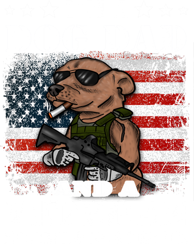 I'm A Dog Dad And A Veteran Nothing Scares Me Dachshund Gift Women's Tank Top