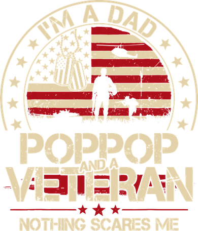IM A Dad Pop Pop And A Veteran Nothing Scares Me Grandpa Tumbler