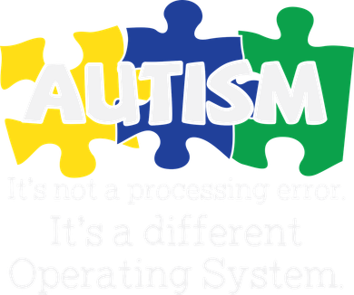 It's A Different Operating System Autism Awareness, Autism Puzzle Button