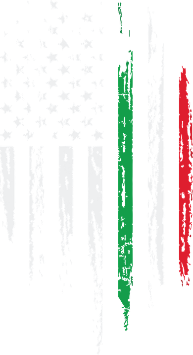 Italian American Flag Combo Italy USA Italia Patriotic Gift Women's T-Shirt