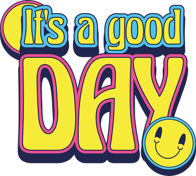 It's A Good Day Retro Positive Happy Coaster
