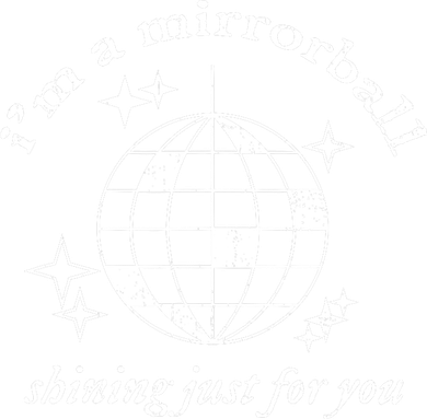 Im A Mirrorball Shining Just For You Disco Ball Vintage Button