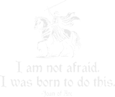 I Am Not Afraid. I Was Born To Do This. Joan Of Arc Quote Beanie
