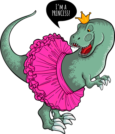 I'm A Princess, Trex In Tutu Coaster
