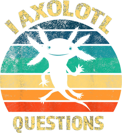 I Axolotl Questions Funny Axolotl Vintage Retro Design Kids T-Shirt