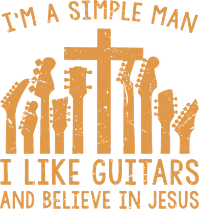 Im A Simple Man I Like Bass Guitar And Believe In Jesus Tee Coaster