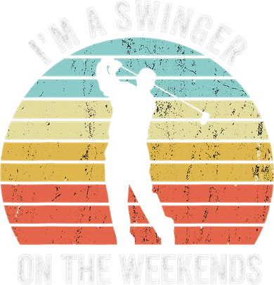 I'm A Swinger On The Weekends Sexual Innuendo Funny Golf Toddler Hoodie