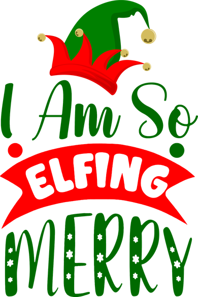 I Am So Elfing Merry Funny Christmas Elf Button