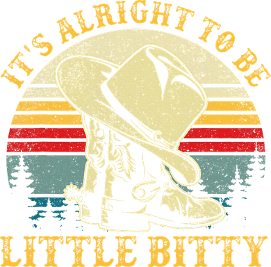It’S Alright To Be Little Bitty Country Music Toddler Hoodie