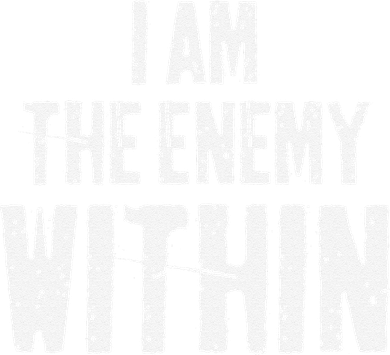 I Am The Enemy Within Pun Vintage The Enemy Within Coaster