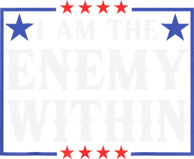 I Am The Enemy Within Pun Coaster