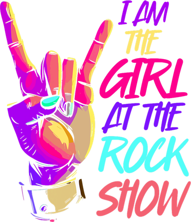 I Am The Girl At The R.O.C.K Show Retro Rock Music Women's Dry Zone Grid Polo