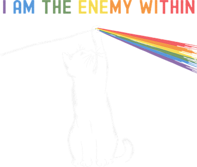 I Am The Enemy Within Kamala Harris Cat Lady Brighter Future Bucket Hat