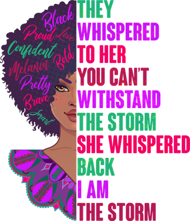 Proud Inspiring Black Woman I Am The Storm Beanie