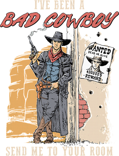 IVe Been A Bad Cowboy Send Me To Your Room Women's Long Sleeve Shirt