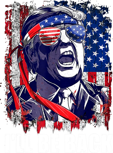 I'll Be Back Trump Make American Great Again, Trump 2024 Doggie Tank