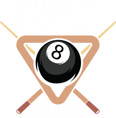 I Beat People With A Stick Eight Ball Billiards Pool Player Cool Gift Mousepad
