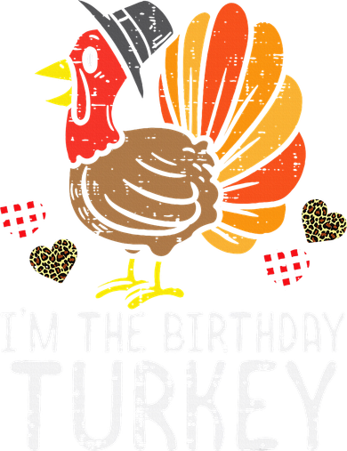 Im Birthday Turkey Funny Happy Thanksgiving Kids T-Shirt